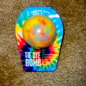 Tie dye bath bomb with a surprise inside